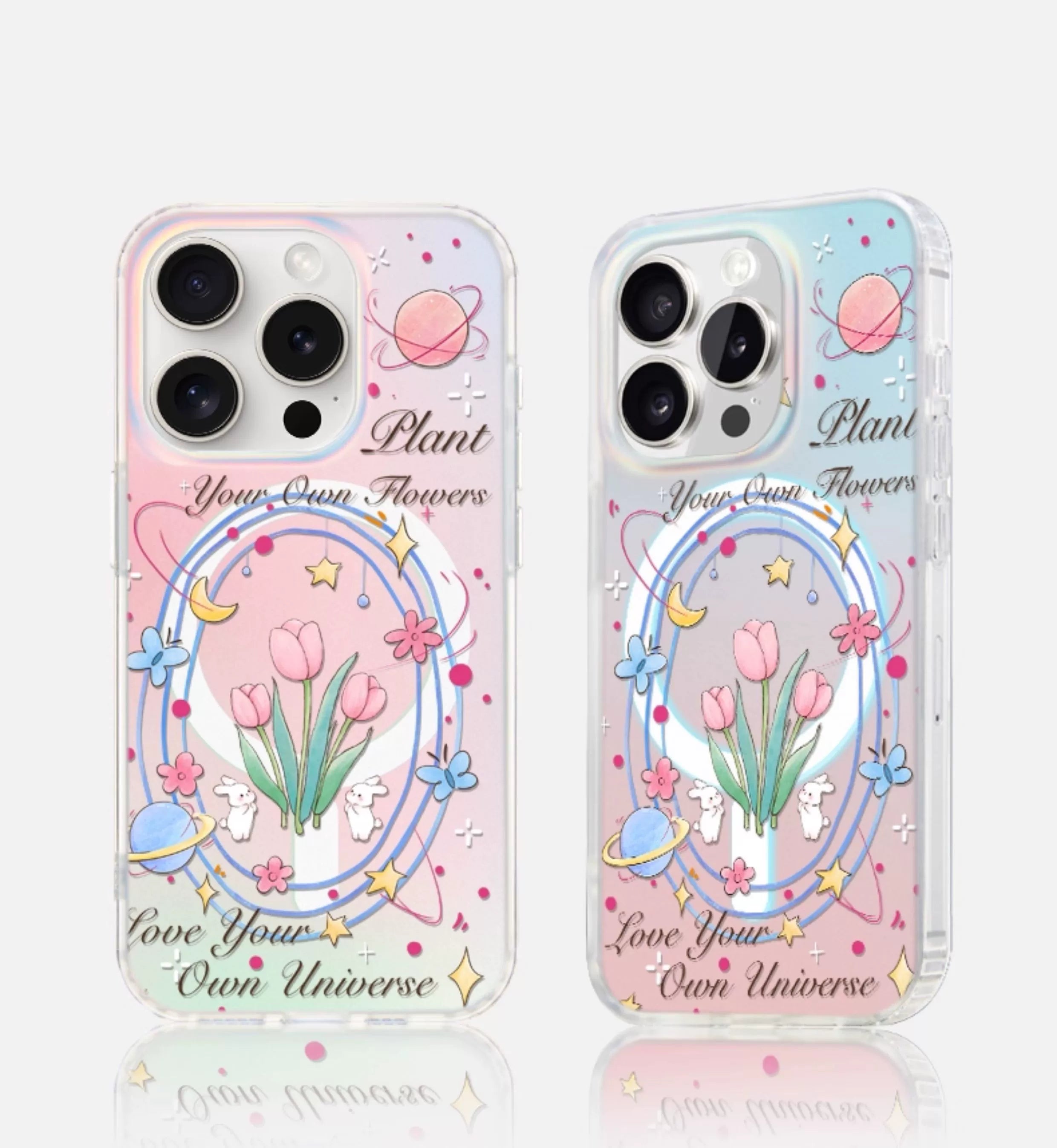 iCraftPro | Magnetic Magsafe Case with Wrist Strap & Tulip Design for iPhone 12/13/14/15/16/17 Pro (Max)