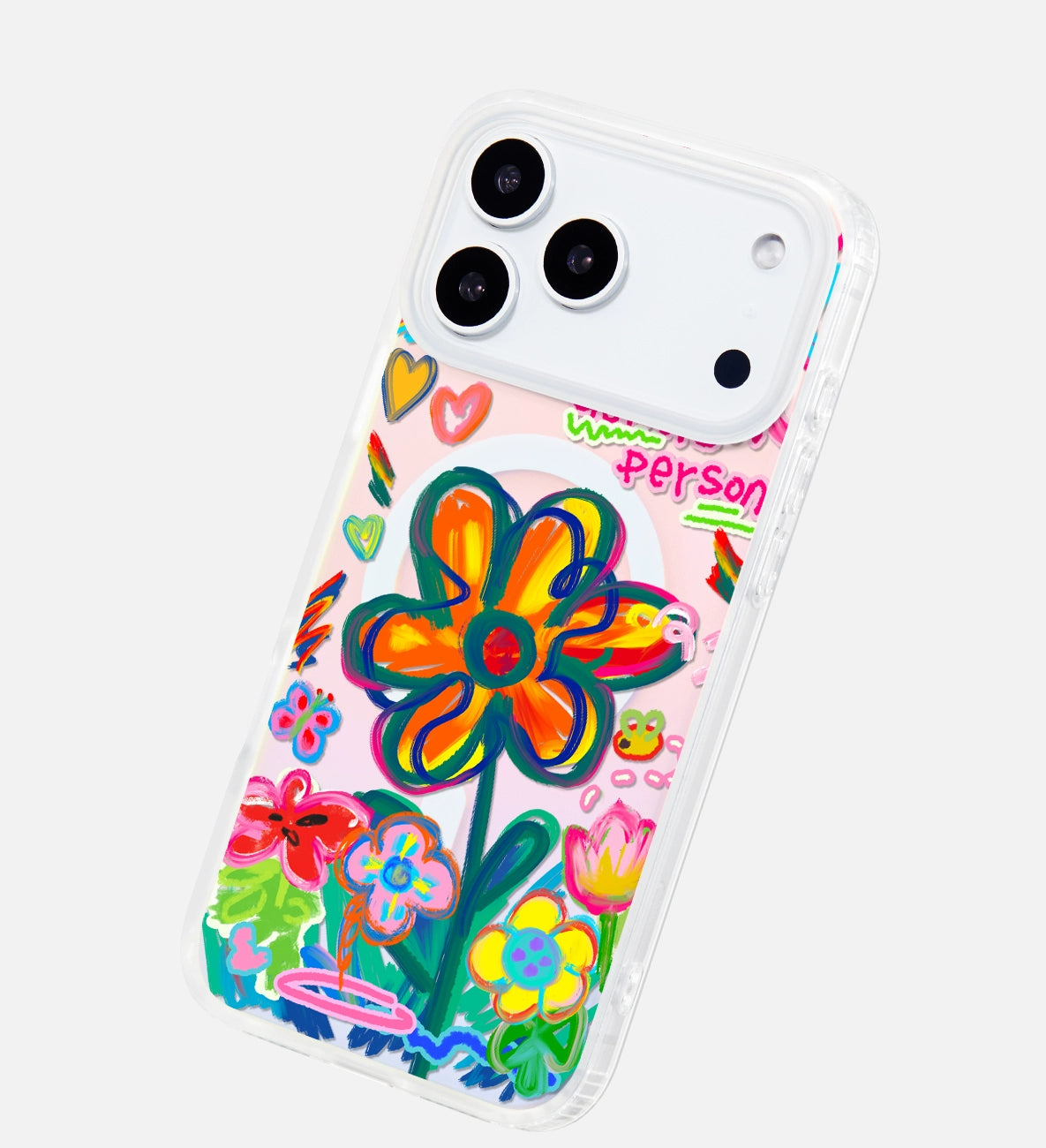 iCraftPro | Floral Holographic MagSafe Case with Lanyard for Apple 17ProMax iPhone 16/15/14/13/12 - Chic & Creative