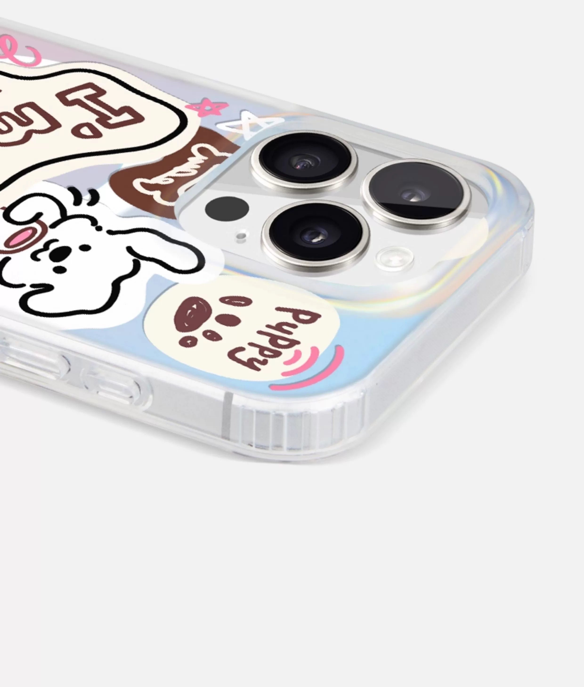 iCraftPro | Magnetic Case for iPhone 12-17 Pro Max | Cute Cartoon Puppy Design with Laser Art, Unique & Stylish