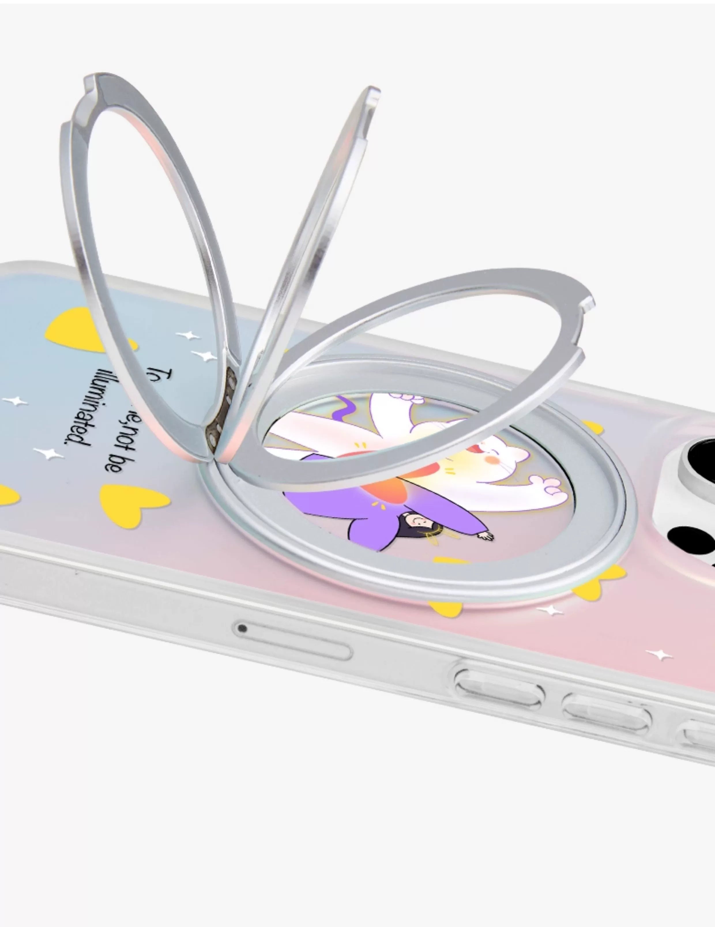 iCraftPro | Apple 17promax mobile phone case new iphone16pro advanced sense 15 magnetic suction magsafe with bracket fulcrum 14 laser gradual change 13 creative cartoon ip fashion niche