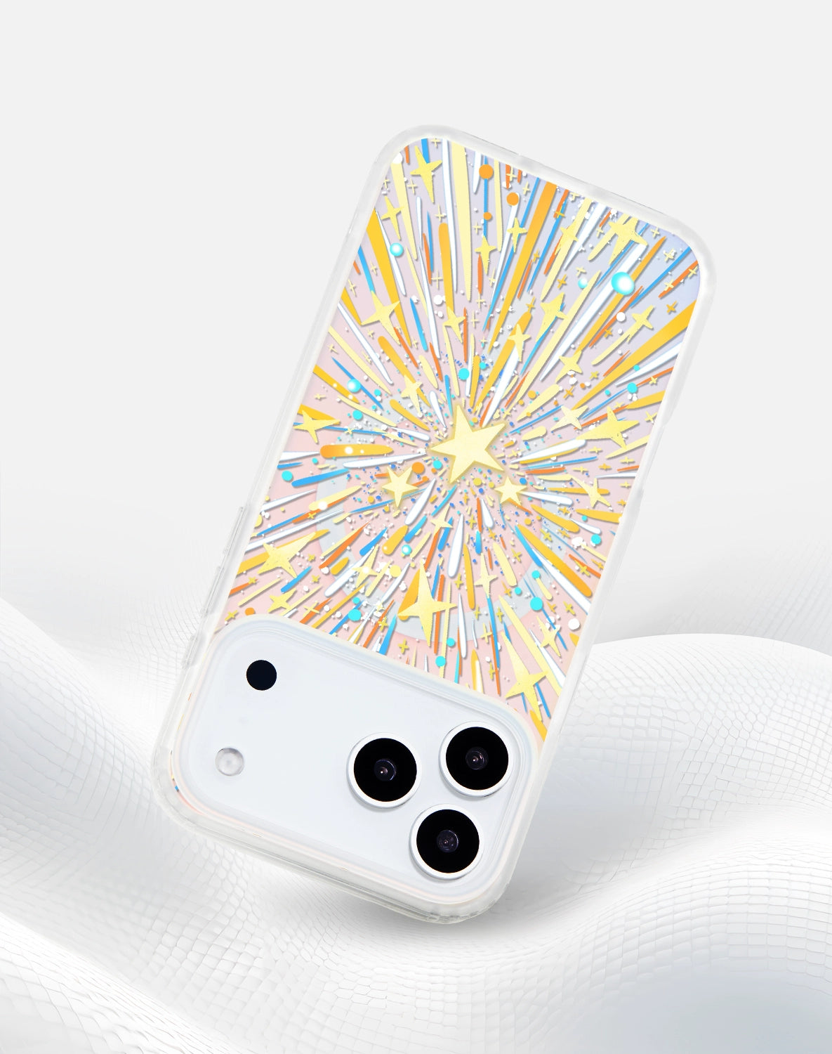 iCraftPro | Magnetic Case for IPhone with Gradient Holographic Star Design