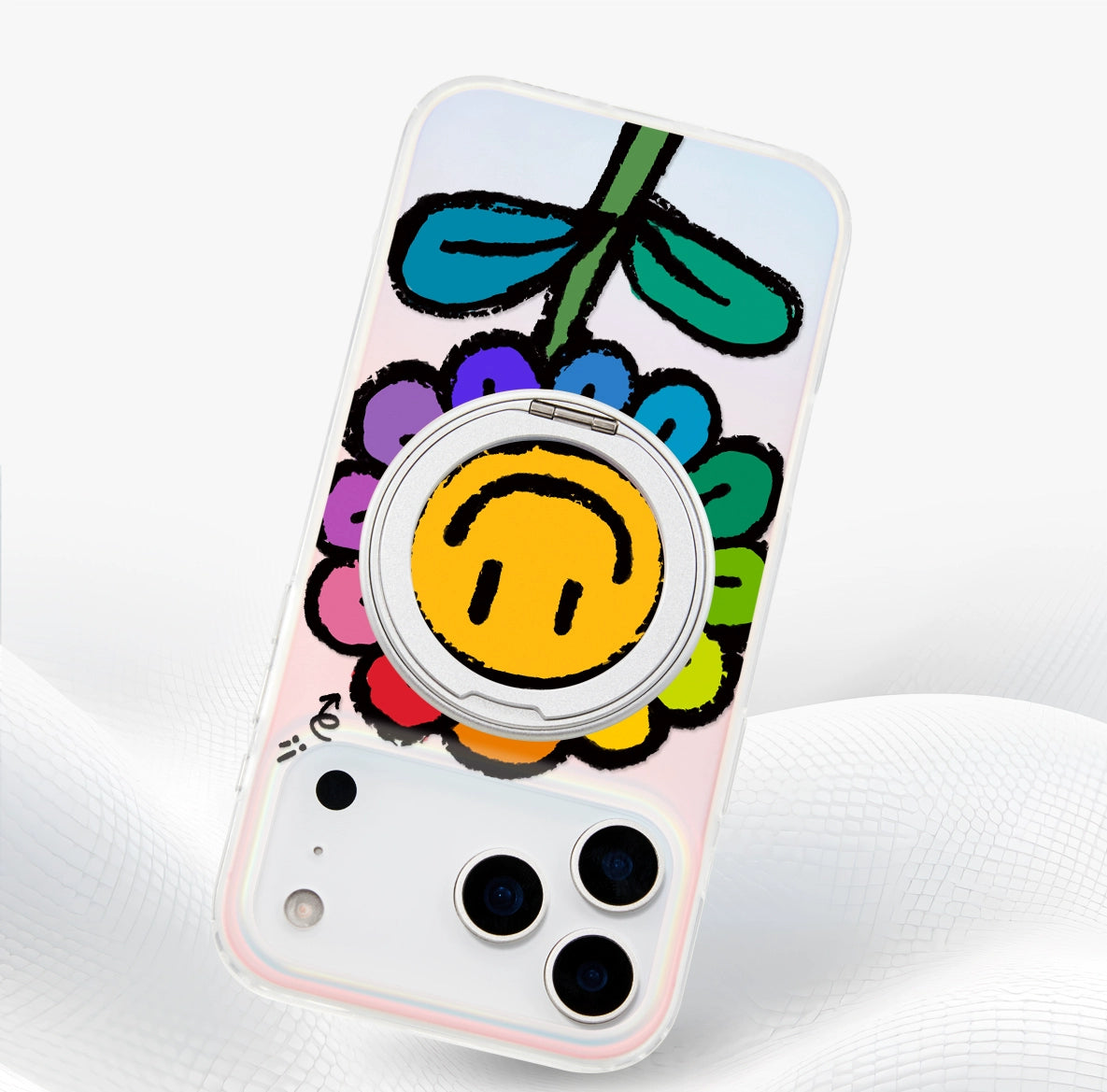 iCraftPro | Magnetic Stand Case for iPhone 13-17 Pro Max | Niche Rainbow Prism