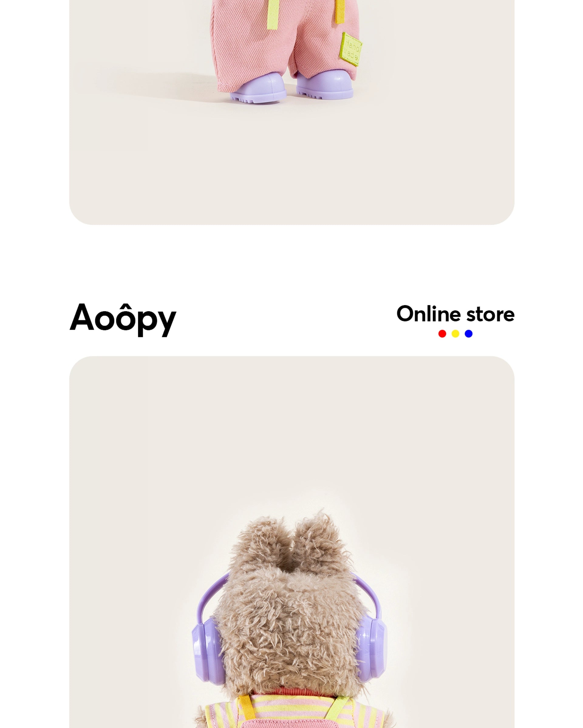 iCraftPro | Cute Dopamine Labubu Doll Handmade 4pcs Clothes