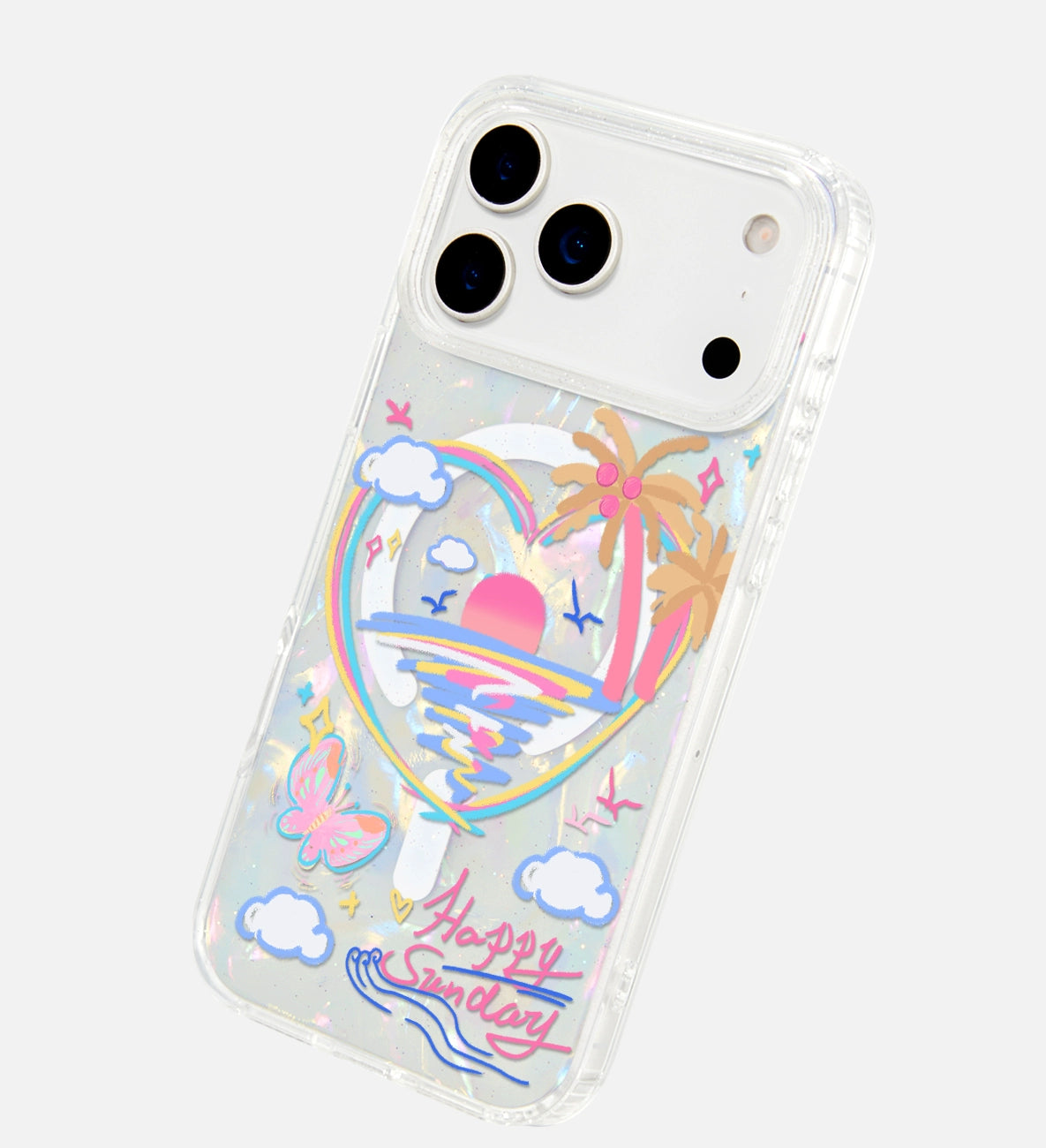 iCraftPro | Seashell Sunrise Magnetic Case for iPhone 13-17 Pro Max | Aesthetic Design