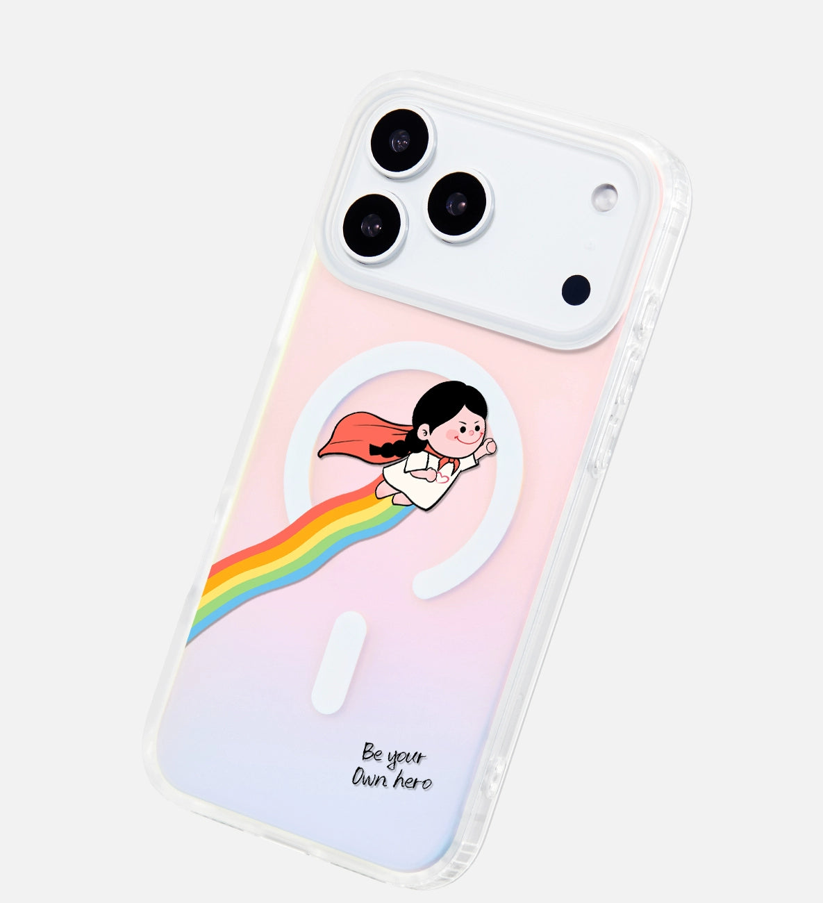 iCraftPro | Gradient Holographic MagSafe Case with Strap for iPhone 12-17 Pro Max