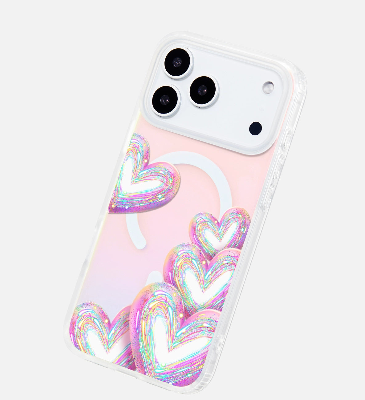 iCraftPro | Gradient Holographic Love MagSafe Case for iPhone 12-17 Pro Max