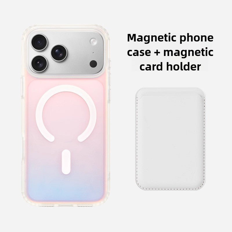 iCraftPro | Iridescent MagSafe Case for iPhone 17-13 Series with Detachable Lanyard