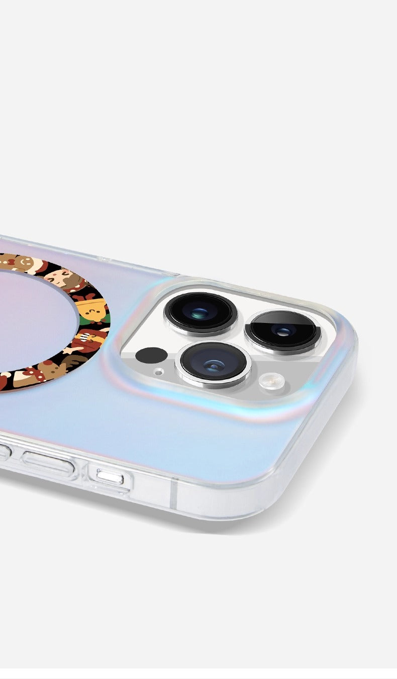 iCraftPro | Original Christmas Cartoon Case for iPhone 12 to 17 Pro Max. Magsafe, Matte Holographic, Premium & Protective.