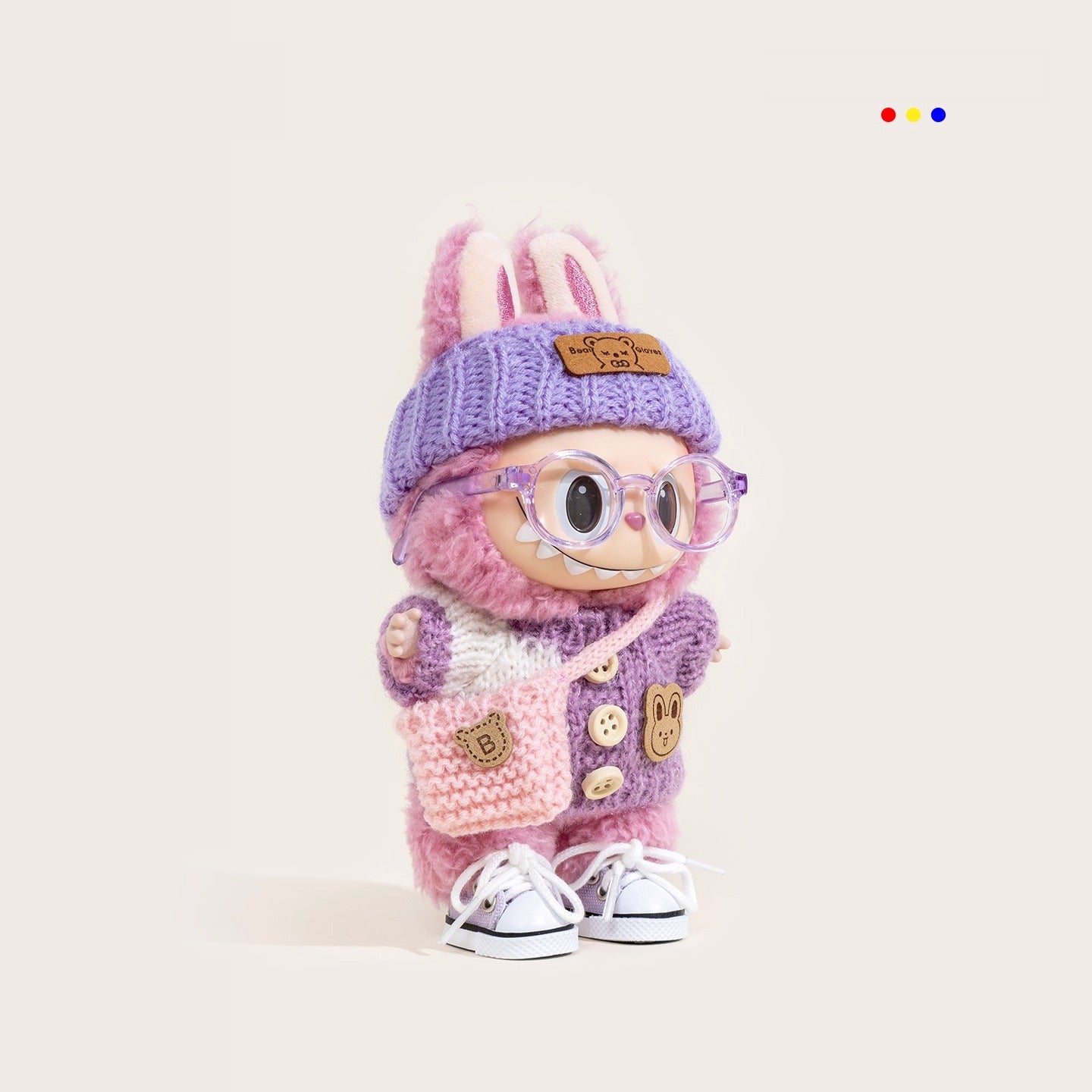 iCraftPro | Labubu Macaron Fashion Vinyl Doll Handmade Baby Clothes 6pcs Set