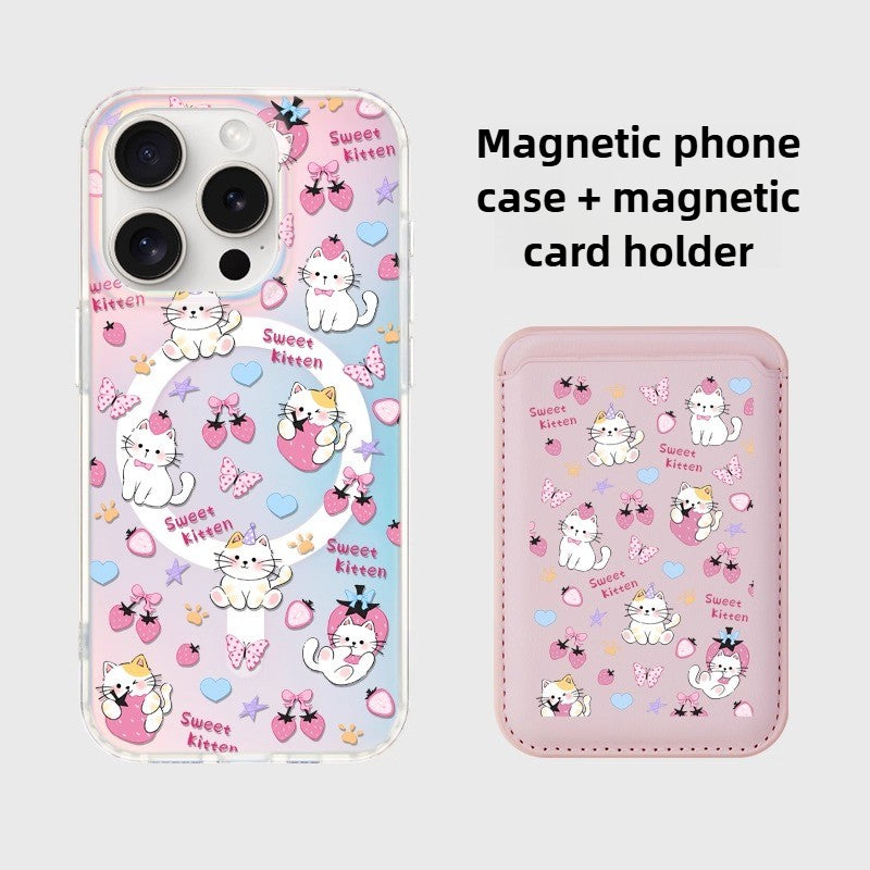 Strawberry Cat - Phone Case