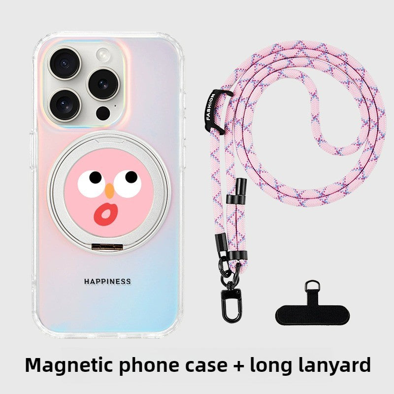 iCraftPro | Premium Magnetic iPhone Case with Kickstand | Summer Holographic Emoji Style