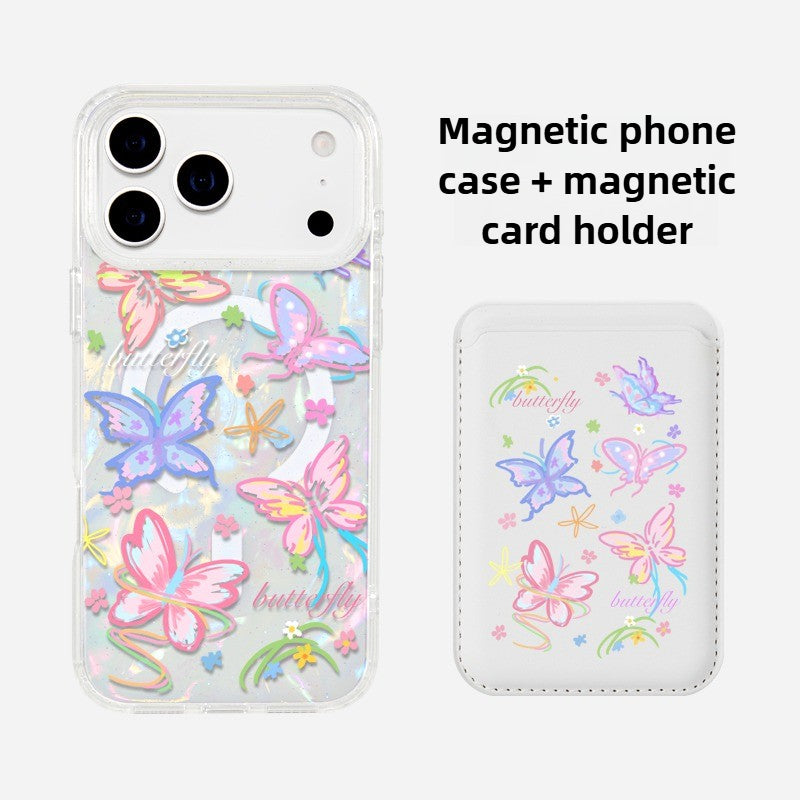 iCraftPro | Aesthetic Shell & Butterfly Case 🦋 with MagSafe for Women