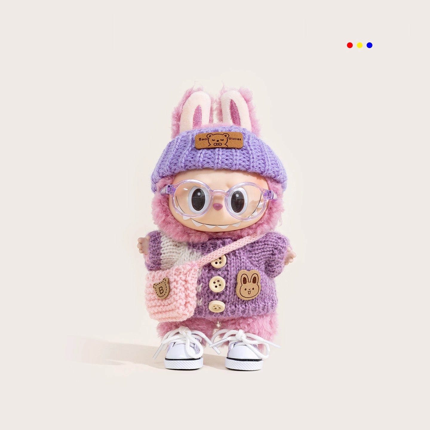 iCraftPro | Labubu Macaron Fashion Vinyl Doll Handmade Baby Clothes 6pcs Set