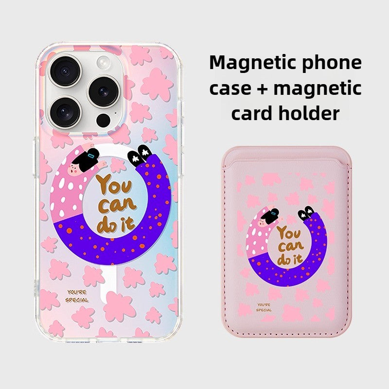 iCraftPro | MagSafe Case for iPhone 12-17 Pro Max: Holographic Matte, Trendy & Cute, Women's Premium Style.