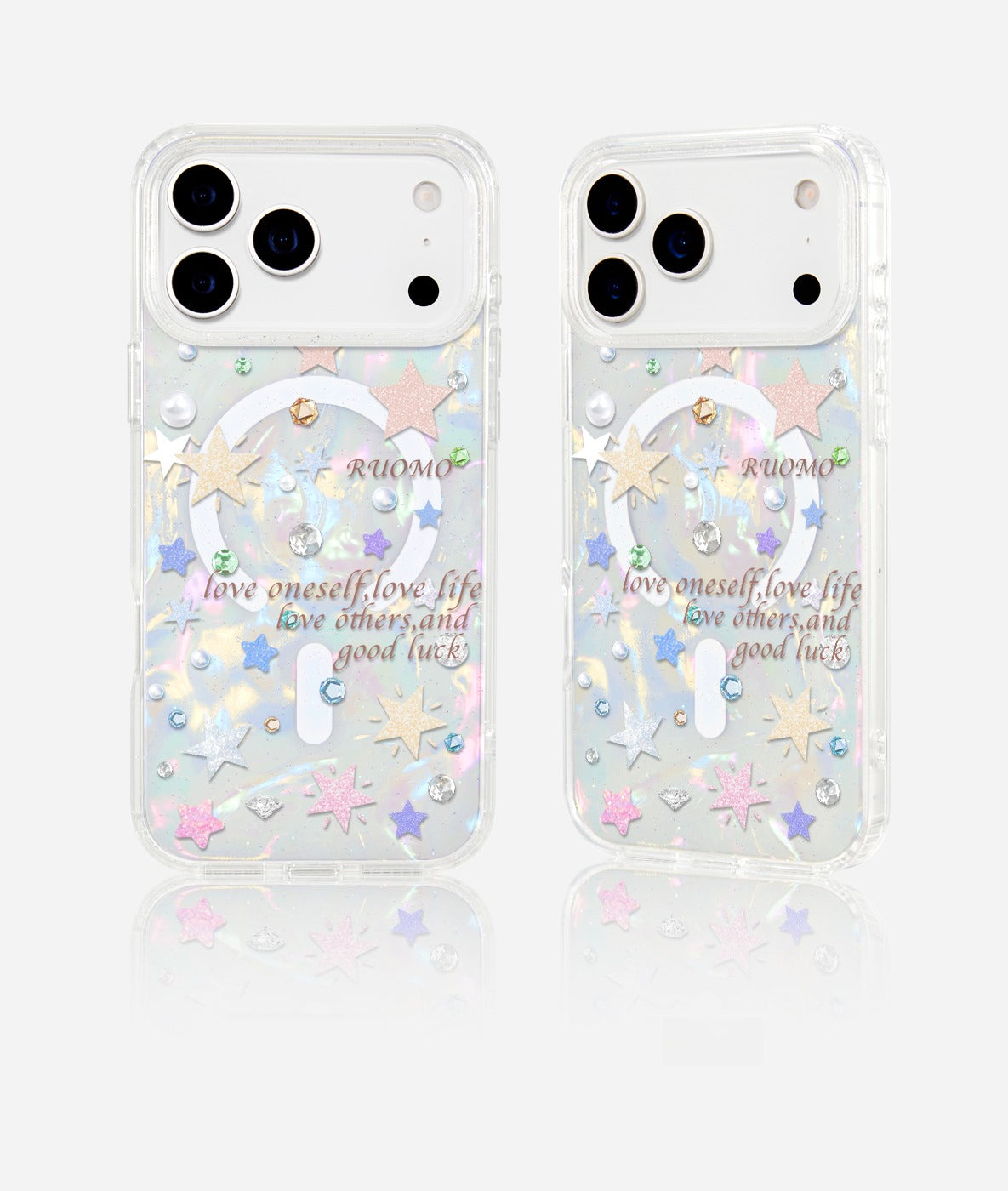 iCraftPro | Aesthetic Shell and Stars Design - MagSafe Protective Case for iPhone 17ProMax 16/15/14