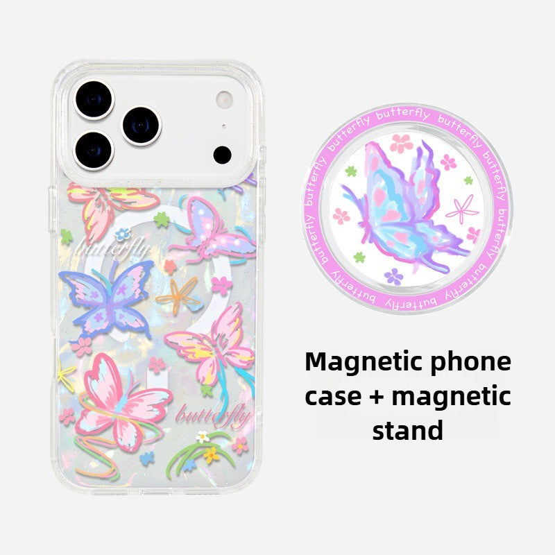 iCraftPro | Aesthetic Shell & Butterfly Case 🦋 with MagSafe for Women