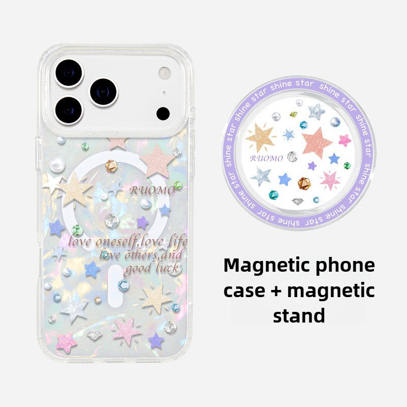 iCraftPro | Aesthetic Shell and Stars Design - MagSafe Protective Case for iPhone 17ProMax 16/15/14