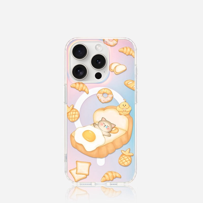 iCraftPro | Apple 17promax mobile phone case new iphone16pro female 15 magnetic attraction gradual change laser magsafe advanced sense 14 cute 13 cartoon cat ip12 protective case